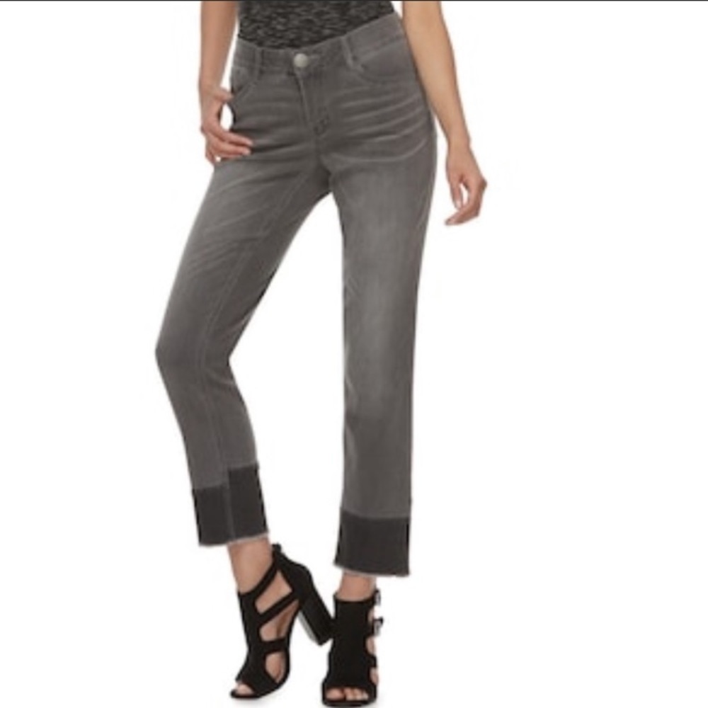 Women’s ReCreation fringe‎ hem girlfriend jeans